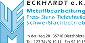 ECKHARDT e.K. Metallbearbeitung Press- Stanz- und Tiefziehteile Schweißfachbetrieb, 35716 Dietzhölztal